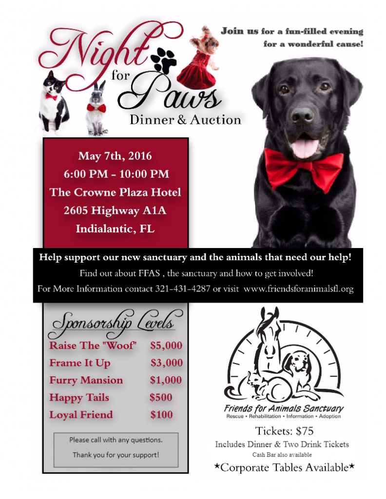 Night for Paws Dinner And Auction